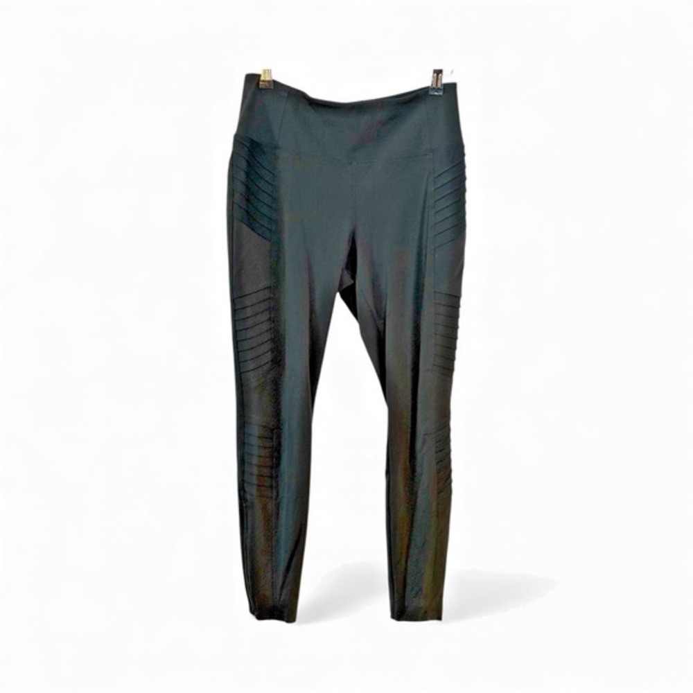 Athleta Delancey Moto Tight Legging Black‎ M P Zipper Ankle Athletic  SET OF 4
